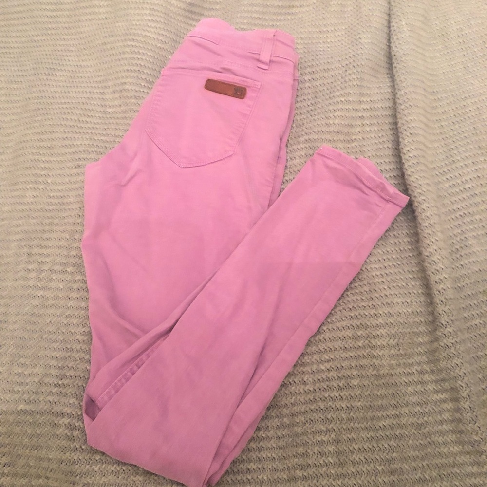 Joes Jeans ultra slim fit purple skinny jeans